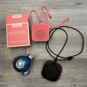 Sonix speaker, phone charger, body massager
